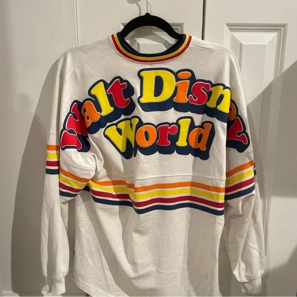 Disney White Shirt with Red, Yellow, and Blue Trim Spirit Jersey - Picture 6 of 6